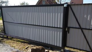 Купить сваи для ворот в Пушкин. Заказать ворота на сваях под ключ от 21567 руб
