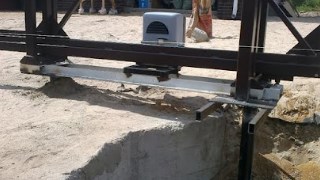 Купить сваи для ворот в Пушкин. Заказать ворота на сваях под ключ от 21567 руб